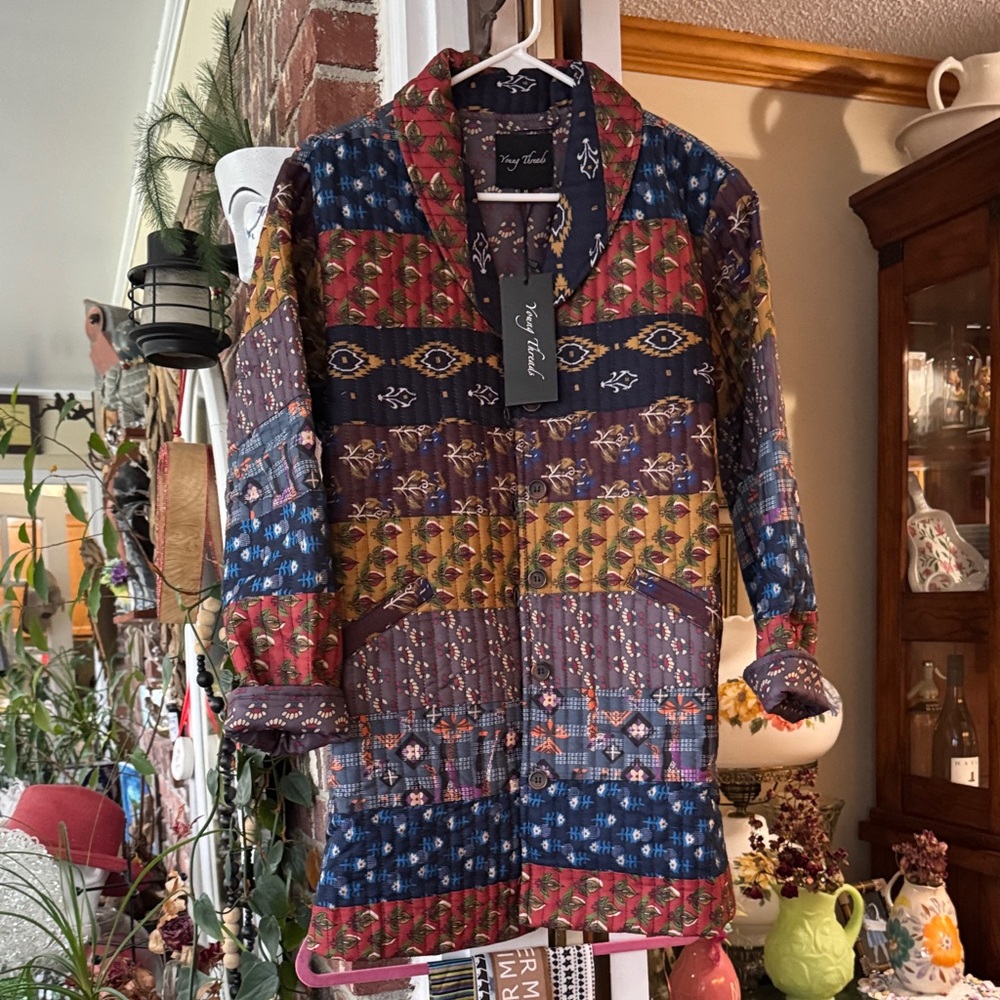Patchwork Quilted Multicolor Jacket - Women's NWT - image 1